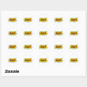 Boom Cartoon Blurb Ronde Sticker (Vel)