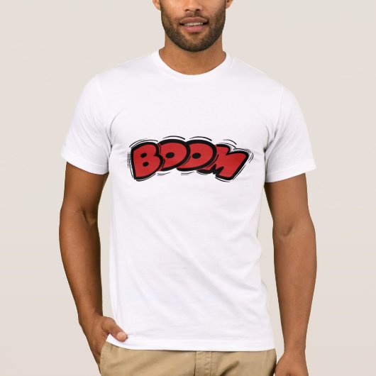Boom Cartoon Comic Style T-shirt (Voorkant)