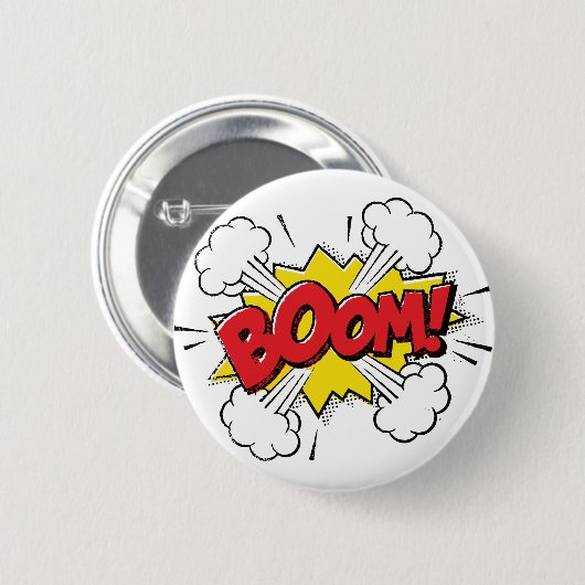 Boom Cartoon Design Ronde Button 5,7 Cm (Voorkant /achterkant)