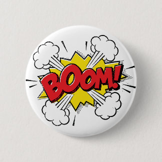 Boom Cartoon Design Ronde Button 5,7 Cm
