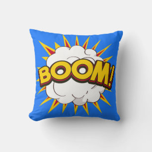 Boom! Cartoon explosie Kussen