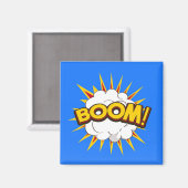 Boom! Cartoon explosie Magneet (Voorkant / Achterkant)