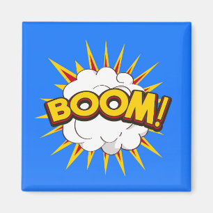 Boom! Cartoon explosie Magneet