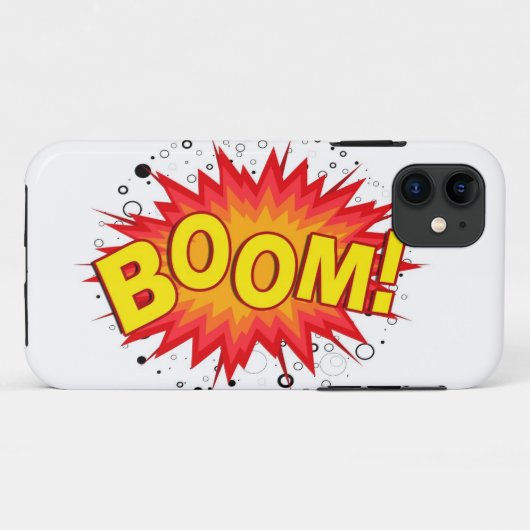 Boom! Case-Mate iPhone Case (Achterkant (horizontaal))