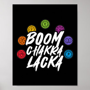 Boom Chakra Lacka Yoga Meditatie Reiki Spiritueel Poster