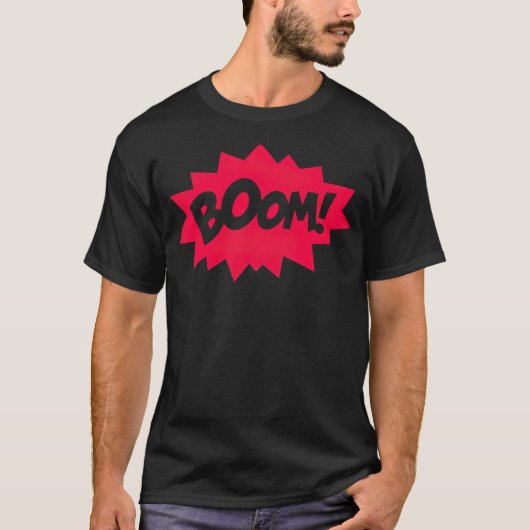 Boom chat bubble radio play cowboy t-shirt (Voorkant)