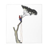 Boom chirurg Arborist op het werk cadeau Chainsee  Notitieblok (Voorkant)