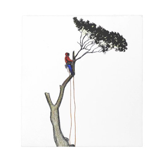 Boom chirurg Arborist op het werk cadeau Chainsee Notitieblok (Voorkant)
