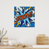 BOOM Comic Book Pop Art Modern Fun Retro Poster (Keuken)