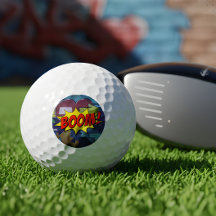 Boom Comic Pop Art Golfballen – Leuke Cadeau