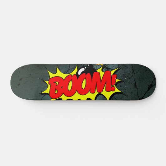 Boom - Comic Sign/Skateboard Persoonlijk Skateboard (Horizontaal)
