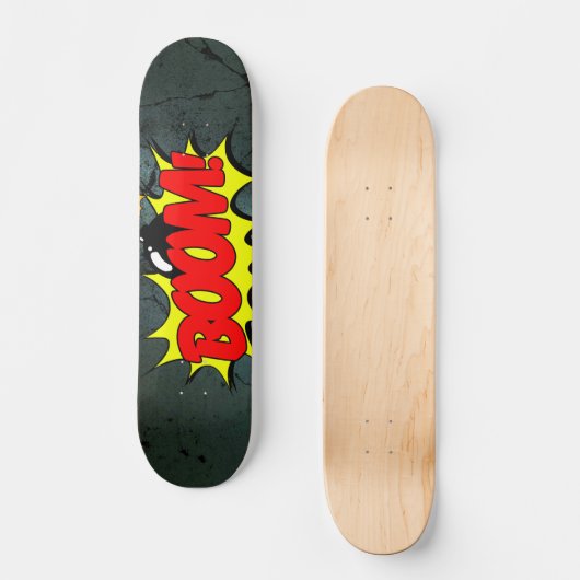 Boom - Comic Sign/Skateboard Persoonlijk Skateboard (Voorkant)