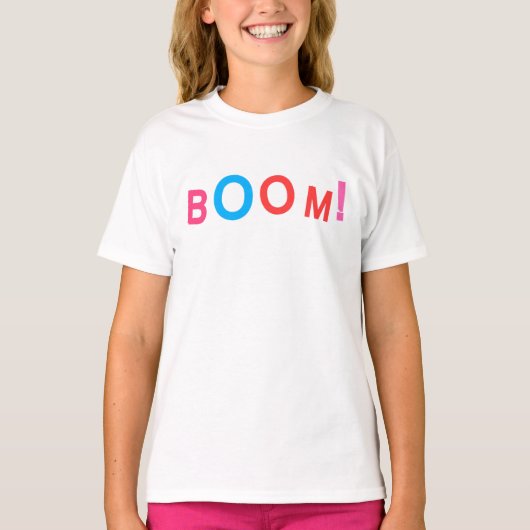 BOOM! Comic typografie T-shirt (Voorkant)