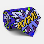 BOOM Cool Fun Comic Book Superheld Stropdas (Opgerold)