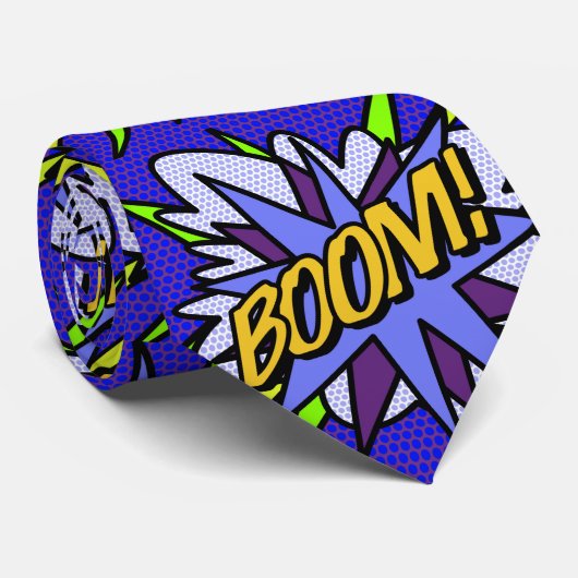 BOOM Cool Fun Comicboek Superheld Stropdas (Opgerold)