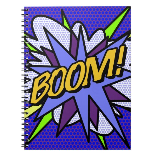 BOOM Cool Leuke Retro Stripboek Notitieboek (Voorkant)