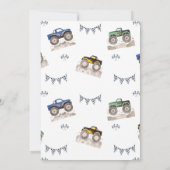 Boom Crash Monster Truck Birthday Invitation Kaart (Achterkant)