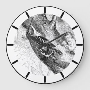 Boom Creeper British Bird Large Clock Grote Klok