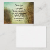 boom Dank u Notitiekaartje (Voorkant / Achterkant)