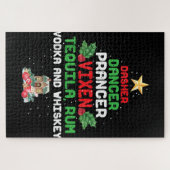 Boom Dasher Dancer Prancer Vixen Tequila Whiskey Legpuzzel (Horizontaal)