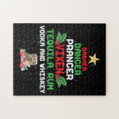 Boom Dasher Dancer Prancer Vixen Tequila Whiskey Legpuzzel (Horizontaal)