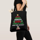 Boom Dasher Dancer Prancer Vixen Tequila Whiskey Tote Bag (Dichtbij)