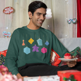 Boom de Kerst met Bordspellen Heren T-shirt