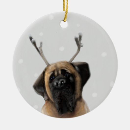 Boom-decoratie Keramisch Ornament (Voorkant)