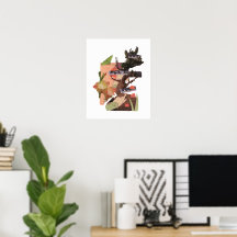 Boom der Kennis Collage Kunstprint