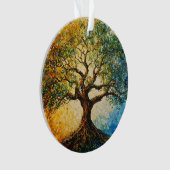 Boom der Kennis - Olie Schilderij Ornament (voorkant)