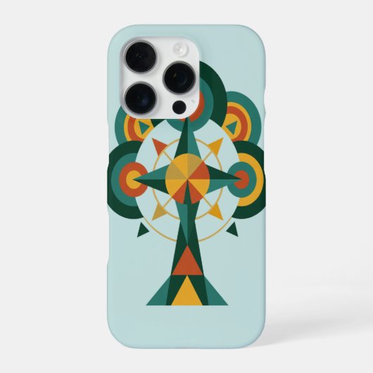 Boom des Levens Boho Mandala Kunst iPhone Hoesje (Achterkant)