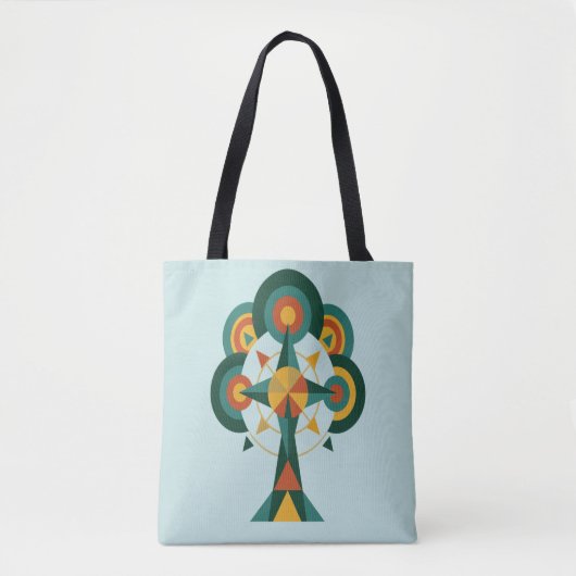 Boom des Levens Boho Mandala Kunst Tote Bag (Voorkant)