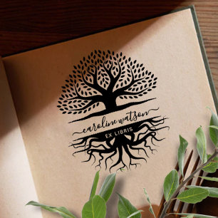  Boom des levens Ex libris  Rubberstempel