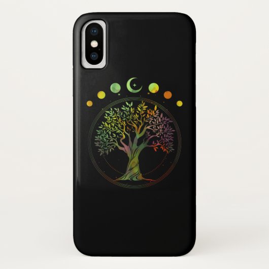 Boom des Levens Fasering van de Maan Case-Mate iPhone Case (Achterkant)