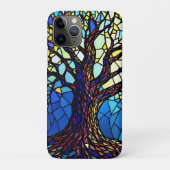 Boom des Levens Gebroken Glas Mozaïek Case-Mate iPhone Case (Achterkant)