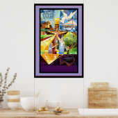 Boom des Levens Jezus Banner Poster (Keuken)