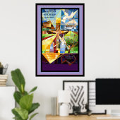 Boom des Levens Jezus Banner Poster (Thuiskantoor)