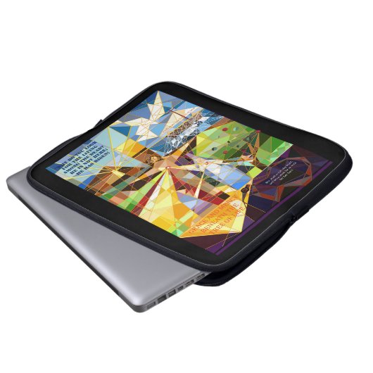 Boom des Levens Jezus Elektronicatas Laptop Sleeve (Voorkant onderkant)