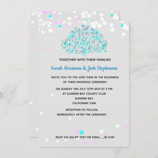 Boom des Levens Joodse bruiloft Kaart (Voorkant / Achterkant)