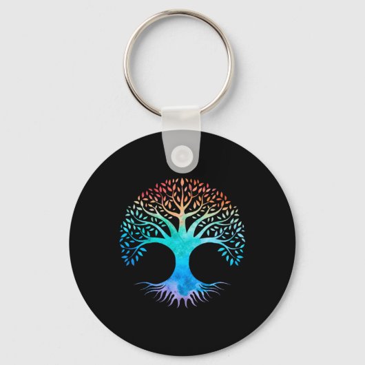 Boom des Levens Keltisch Symbool Sleutelhanger (Voorkant)