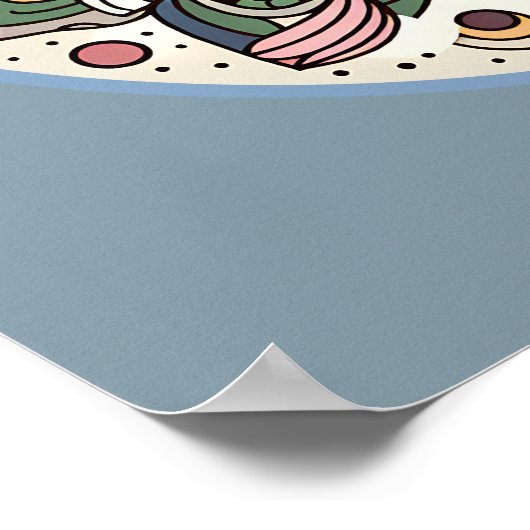 Boom des Levens Mandala – Levendige Harmonie Poster (Hoek)