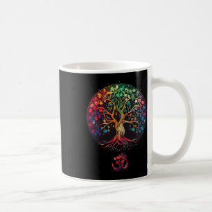 Boom Des Levens Met Om Symbool Yoga Koffiemok