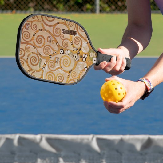 Boom des Levens van Gustav Klimt, gestileerde Art Pickleball Paddle (Insitu)