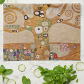 Boom des Levens van Gustav Klimt, gestileerde Art Theedoek (Gevouwen)