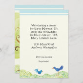 Boom des Levens, Whimsical Boy Baby shower Uitnodi Kaart (Voorkant / Achterkant)