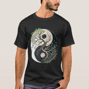 Boom Des Levens Yin Yang Yoga Natuur Lance Kunst T-shirt