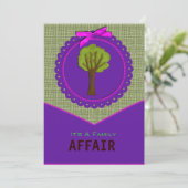 Boom Design Family Reunion-uitnodiging Kaart (Staand voorkant)