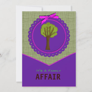 Boom Design Family Reunion-uitnodiging Kaart