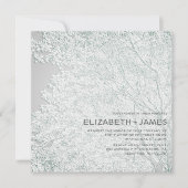 Boom die als uniek in reliëf gedompeld huwelijk wo kaart (Voorkant)