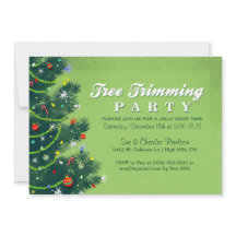 Boom die de Uitnodiging van de Kerst van het Trimm